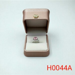 Hộp da đựng nhẫn màu Hồng H0044A – DKI